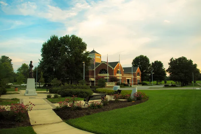 Farragut Town Hall and gardens