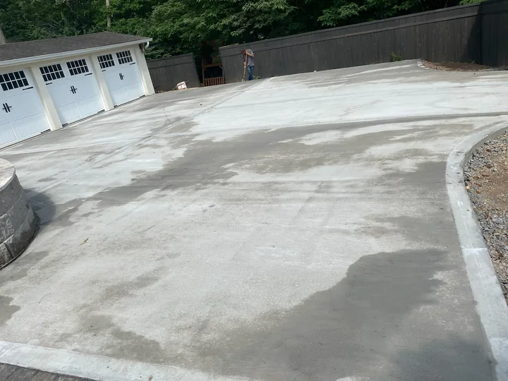 Brick foundation and exterior porch surface preparation