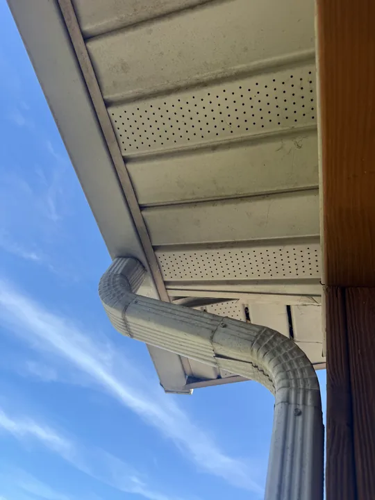 Exterior soffit, fascia, gutter and exposed timber trim