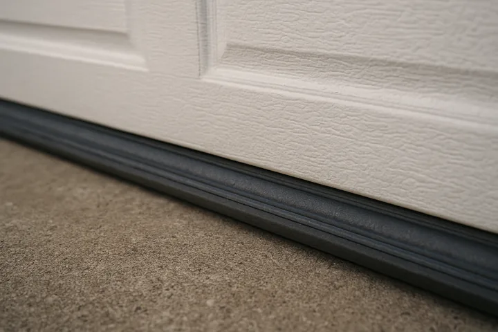 White baseboard, inside corners and wall-trim profiles